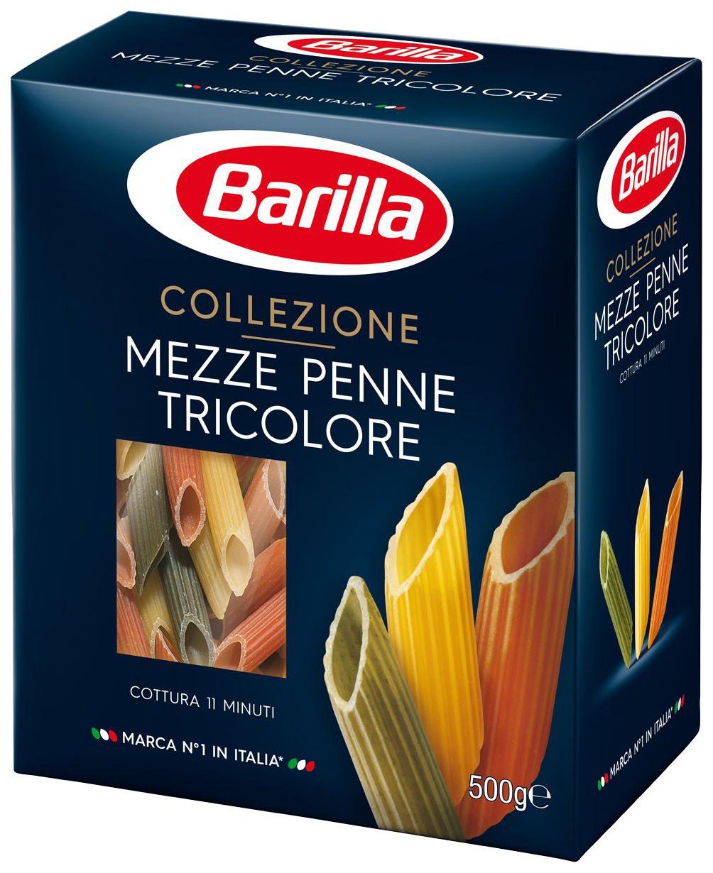 Макар изд Барилла Мецце Пенне трехцветные  Италия  500г шт - интернет-магазин Близнецы