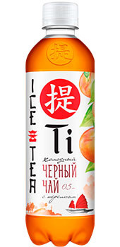 Напиток Холодный черный чай со вкусом персика 1.25 л - интернет-магазин Близнецы