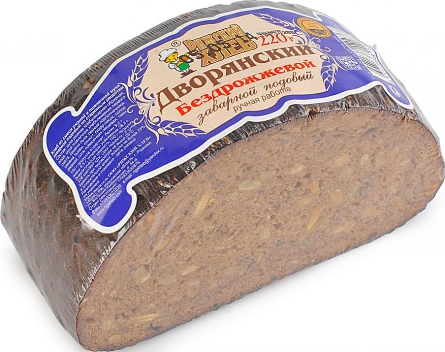Хлеб бездрож Дворянский  Рижский хлеб  220г - интернет-магазин Близнецы