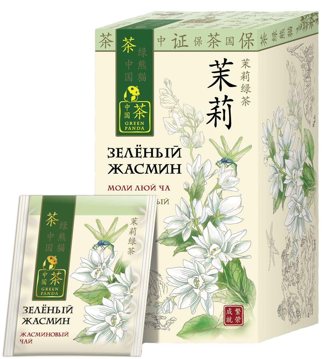 Чай Зеленая Панда Зеленый Жасмин зел (25*2г) 50г - интернет-магазин Близнецы
