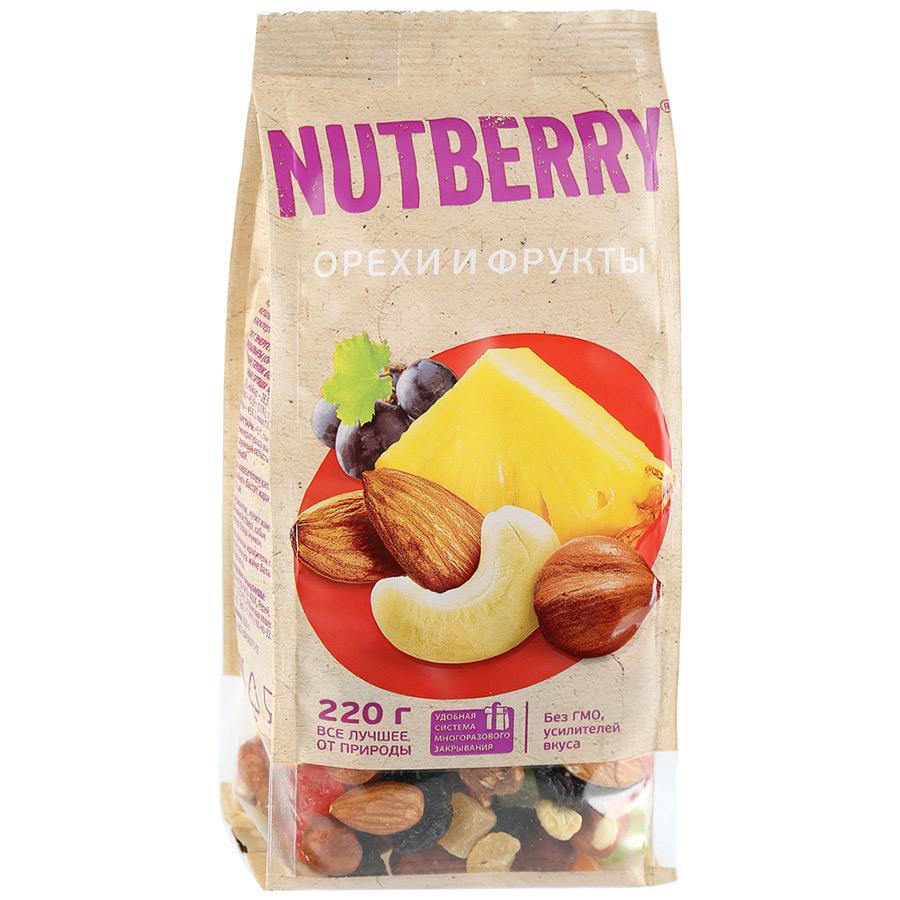 Смесь фрукты.орехи.ягоды Nutberry  Гуд Фуд  220г - интернет-магазин Близнецы