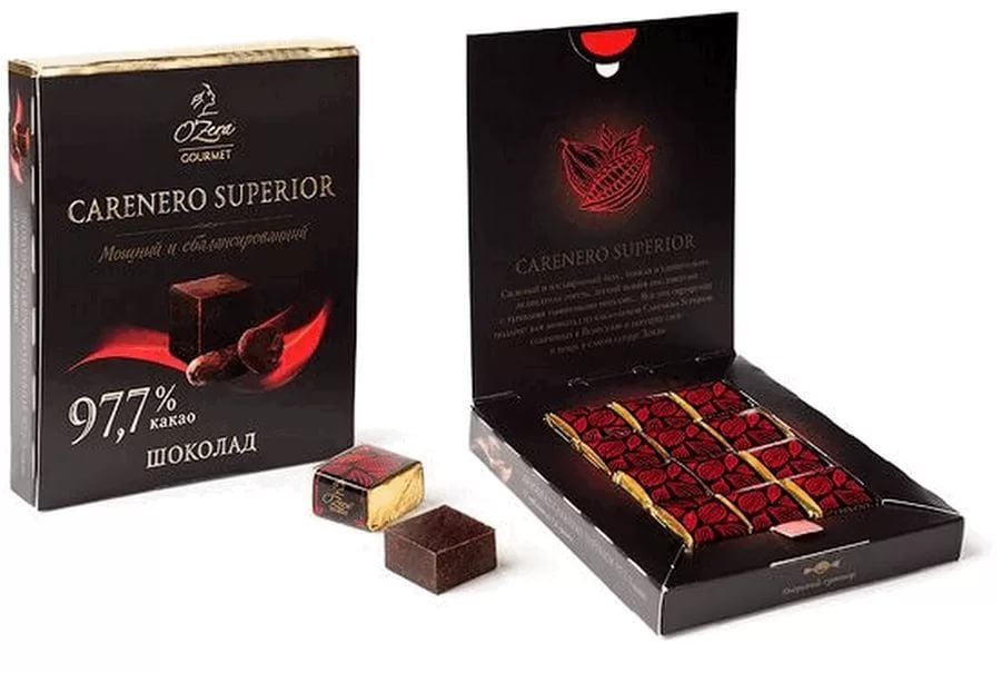 Шоколад O'Zera CARENERO SUPERIOR 97.7%  90г - интернет-магазин Близнецы