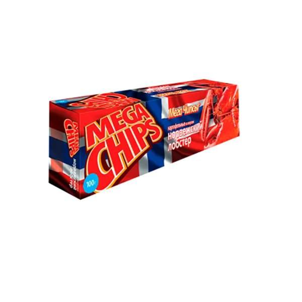 Чипсы-пластины МегаЧипс со вкусом норвежс лобстера 100г - интернет-магазин Близнецы