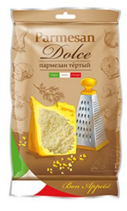 Сыр тертый Пармезан Золото Европы Дольче 40% 150г - интернет-магазин Близнецы