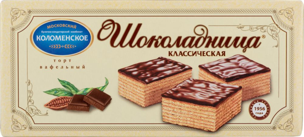 Торт вафельный Шоколадница  Коломенское   240г - интернет-магазин Близнецы
