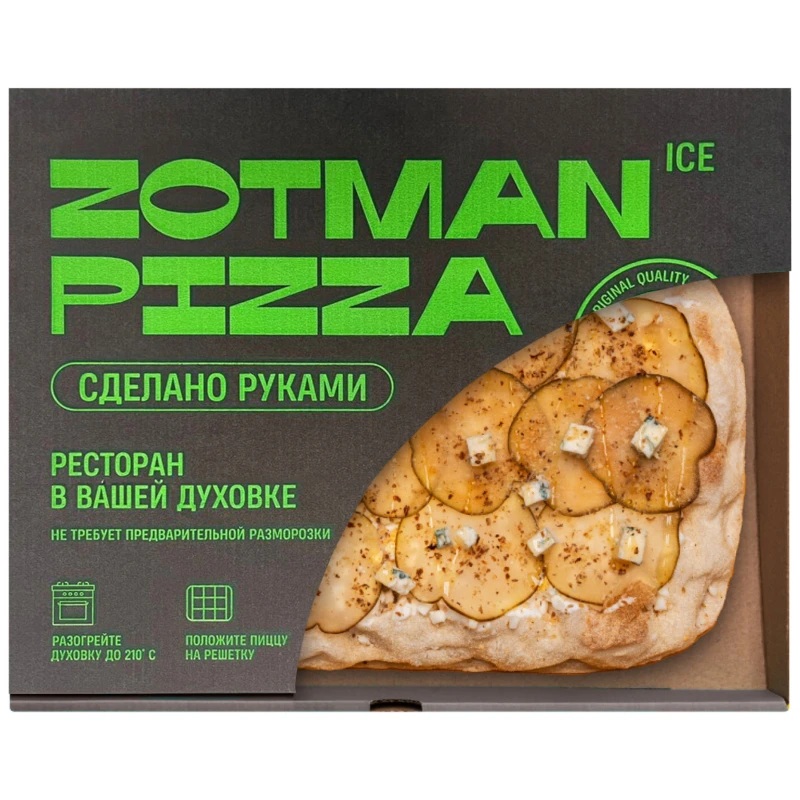 Пицца Zotman груша+горгонзола СтильЭкспо 415г  - интернет-магазин Близнецы