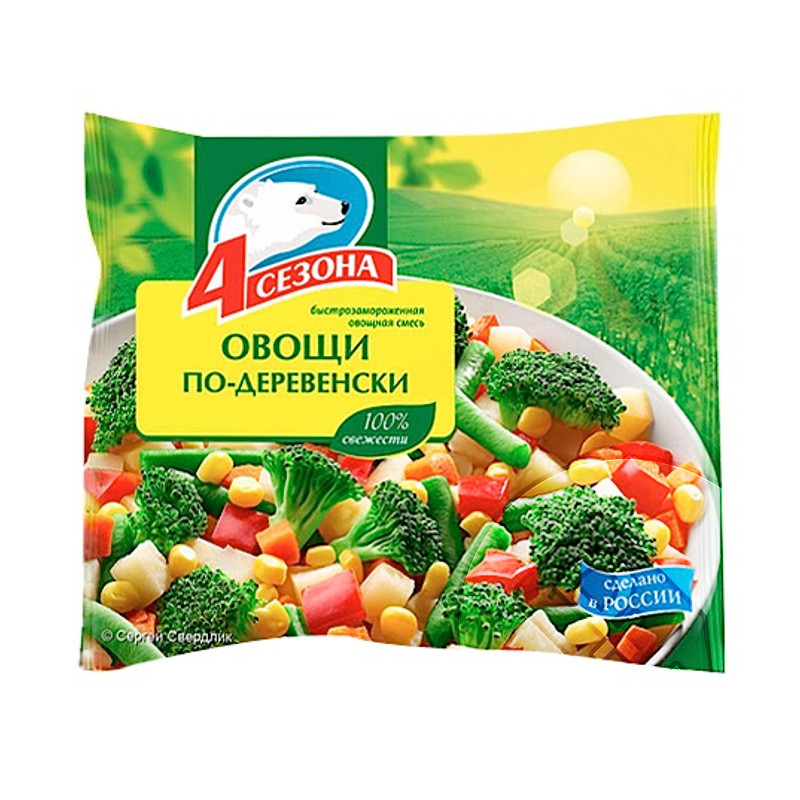 Морож. овощи по-Деревен  4 Сезона  упак 400г - интернет-магазин Близнецы