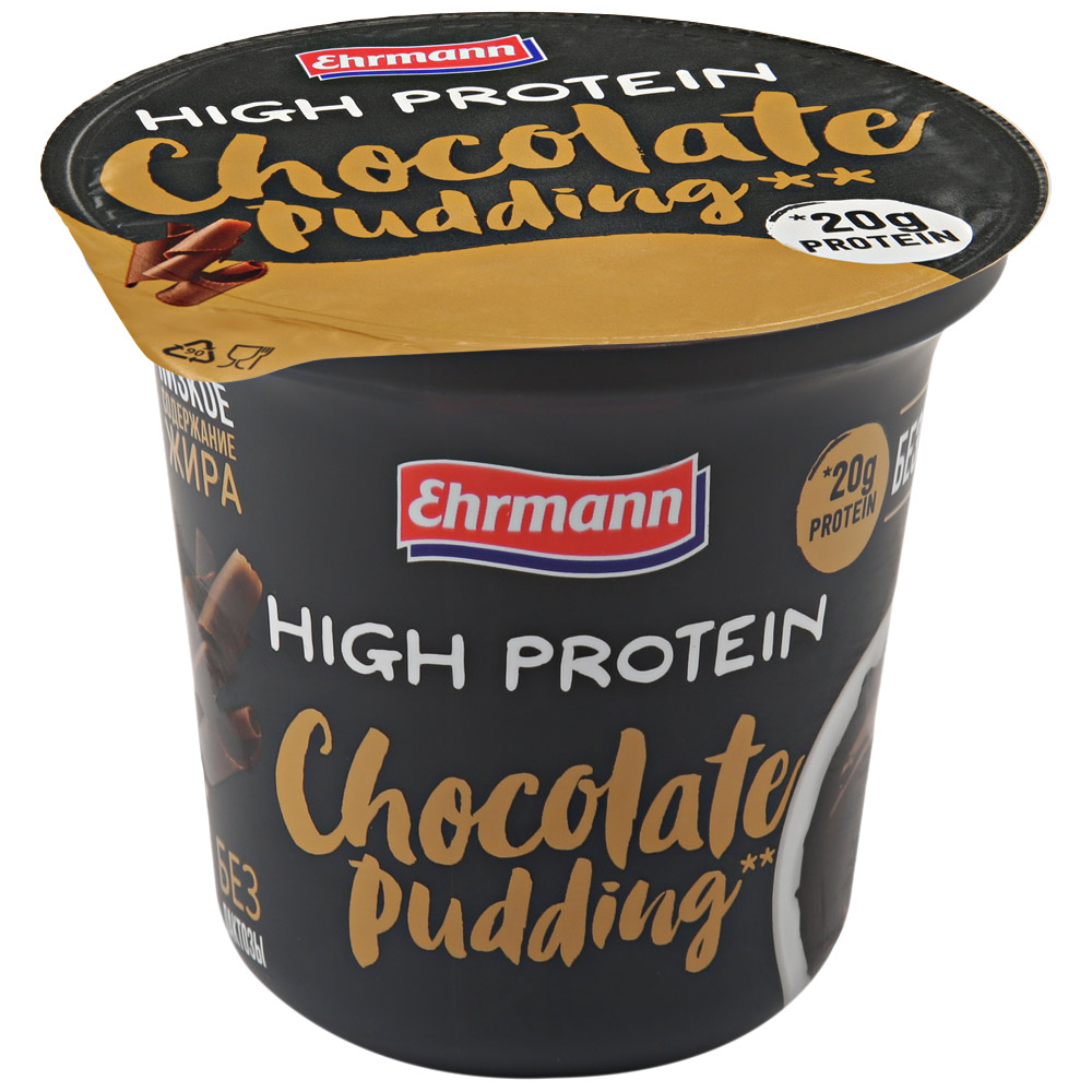 Пудинг молочный безлактоз шокол  High Protein 200г шт - интернет-магазин Близнецы