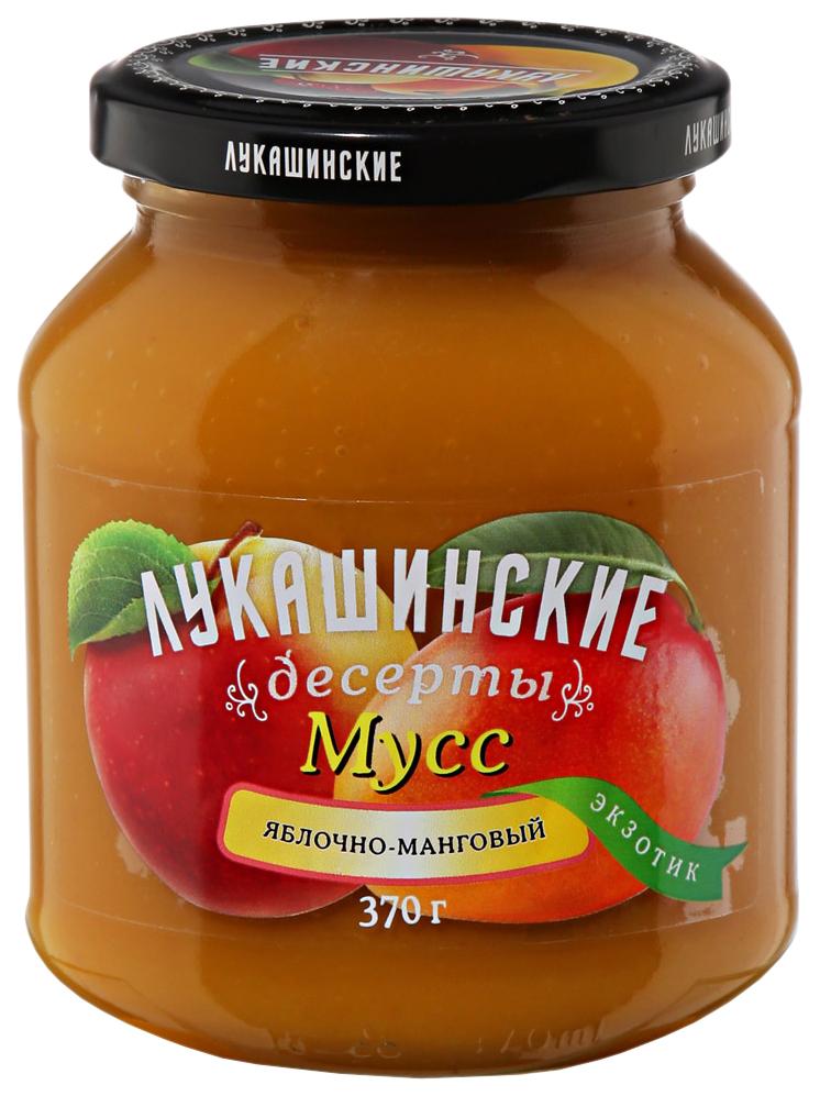 Мусс Яблочно-манговый  Лукашинские  370г бан 370г - интернет-магазин Близнецы