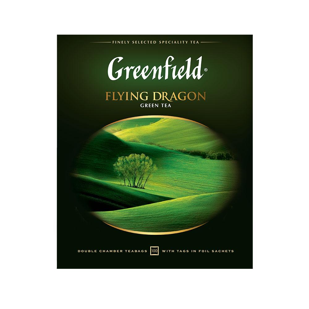 Чай Гринфилд Флаинг Драгон зелен (100*2г) 200г - интернет-магазин Близнецы