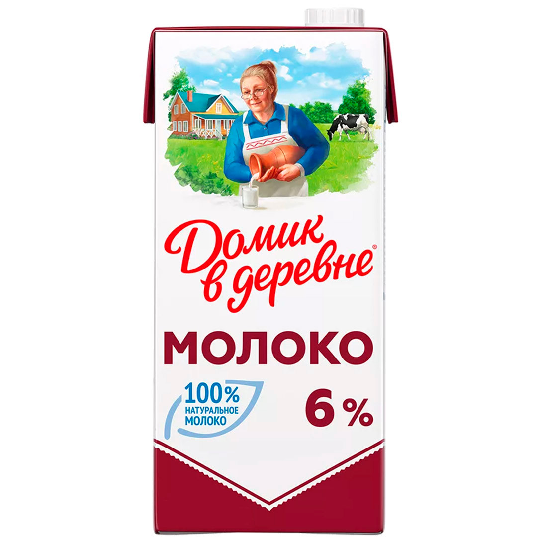 Молоко ультрапаст 6% Домик  Лианозово  шт 928мл - интернет-магазин Близнецы
