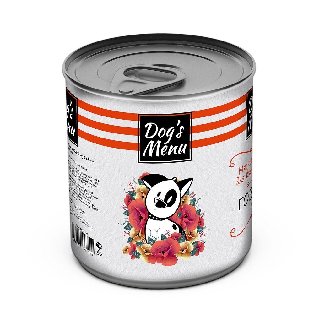 Корм Дог Меню консервы для собак 750г - интернет-магазин Близнецы