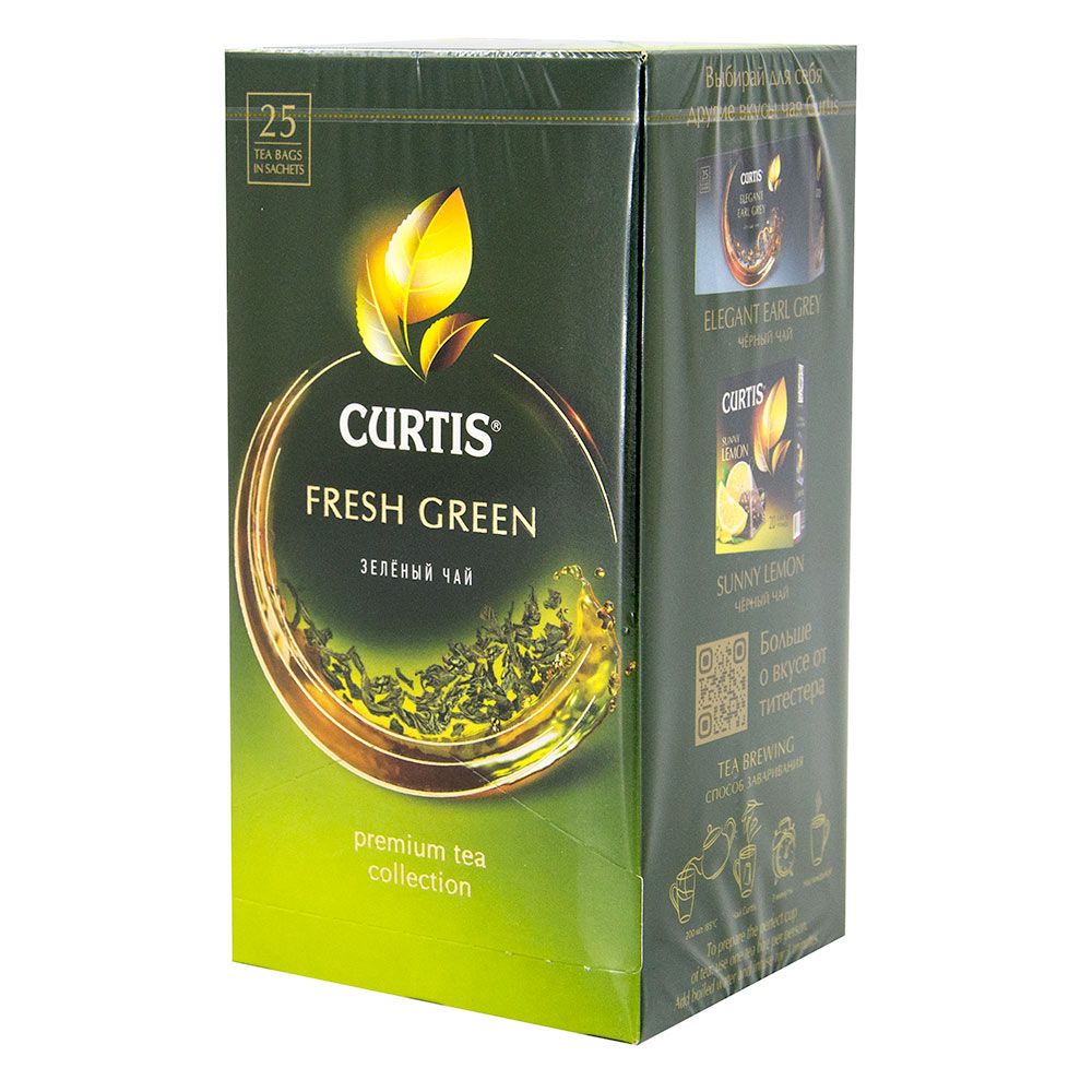 Чай Кёртис Зеленый 42.5г (25*1.7г) пак - интернет-магазин Близнецы