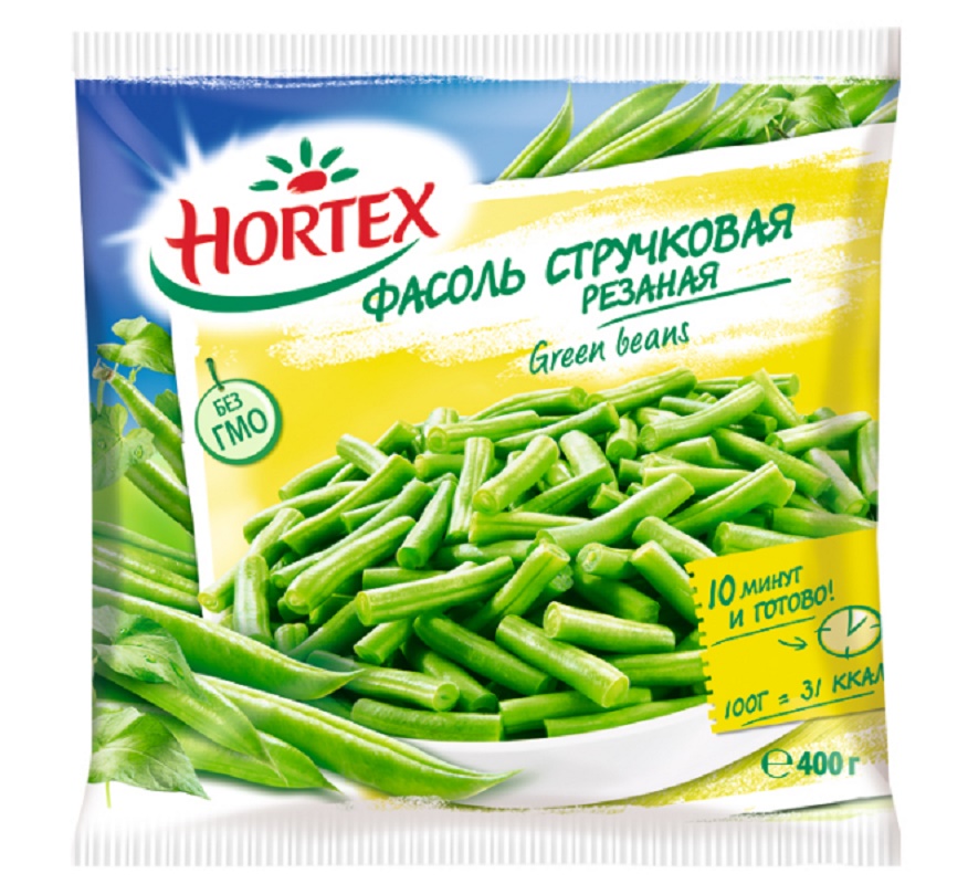 Морож. овощи Фасоль стручк  Хортекс  упак 400г - интернет-магазин Близнецы