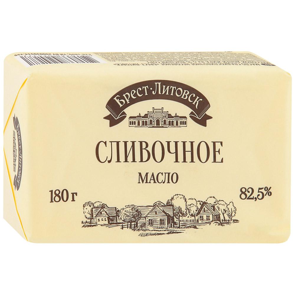***Масло слад-слив 82.5% Брест-Литовск  Савушкин Прод  несолен 180г шт - интернет-магазин Близнецы