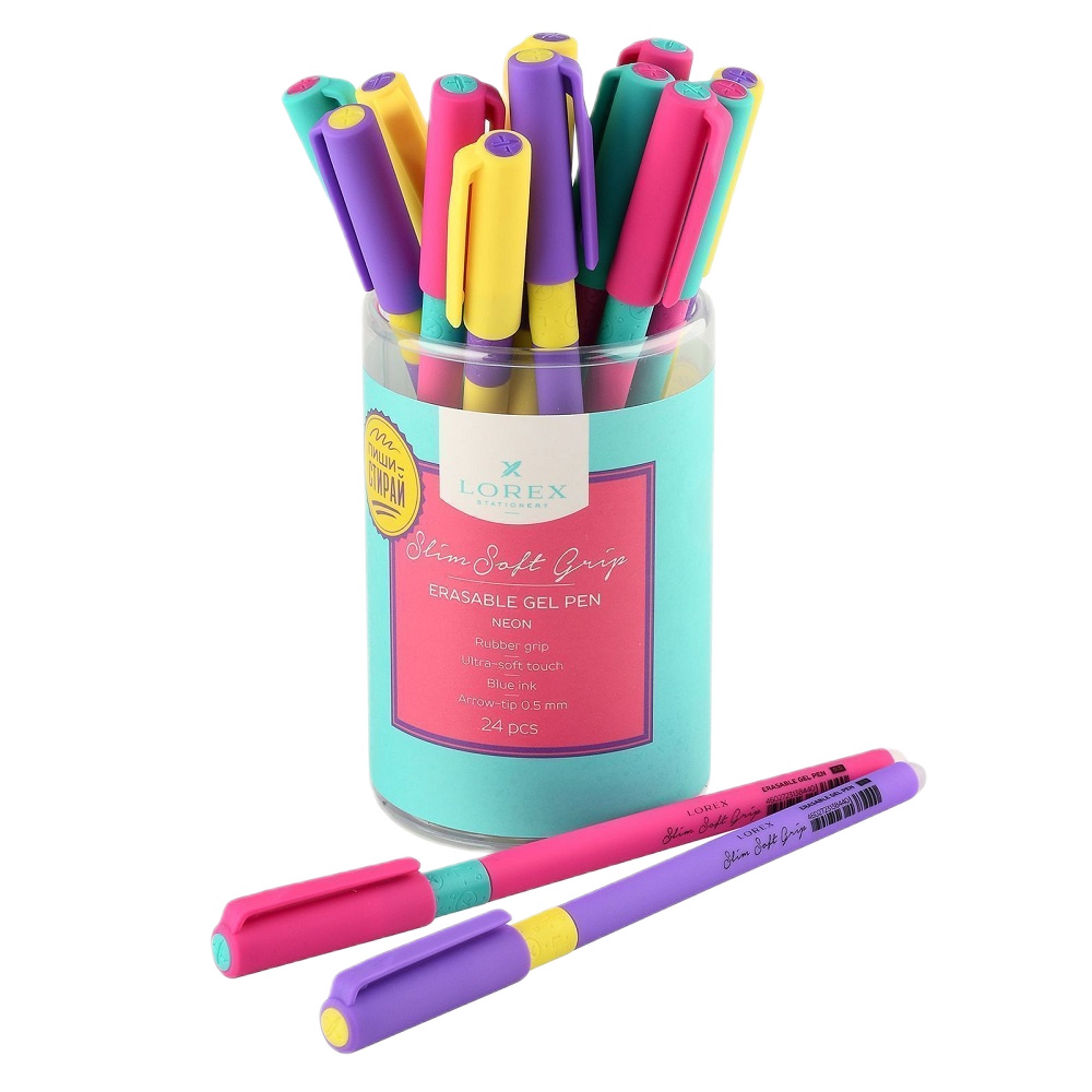 Ручка Гелев Лорекс Неон "Пиши-стирай"  LXEPSSG-NN4  - интернет-магазин Близнецы