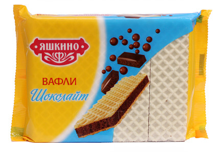 Вафли Яшкино сэндвич Шоколайт 180г - интернет-магазин Близнецы