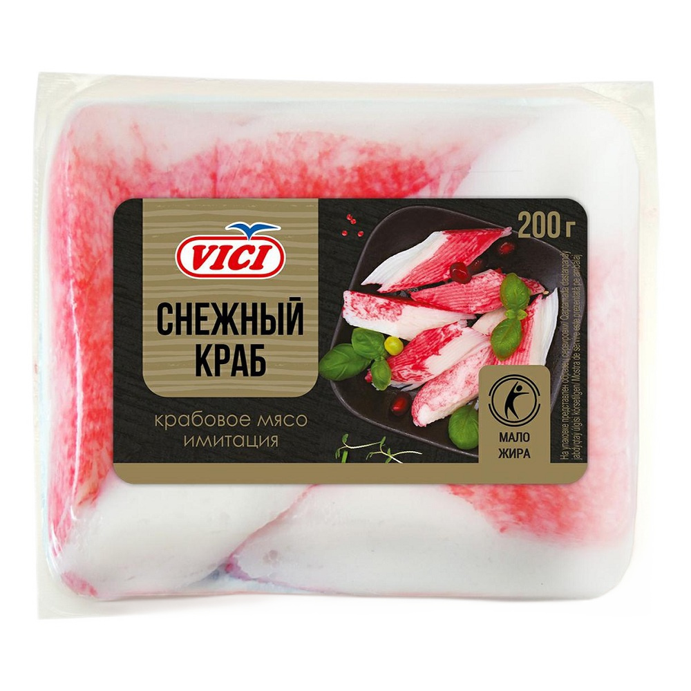 Крабов мясо Снеж краб охл  Vici  200г - интернет-магазин Близнецы