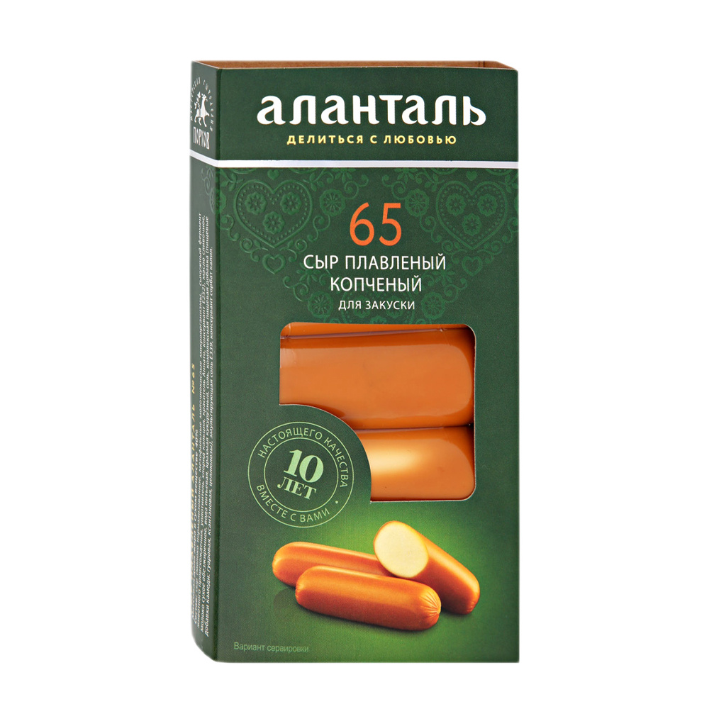 Сыр Аланталь плавл копчен батончики 40%  Россия  140г - интернет-магазин Близнецы