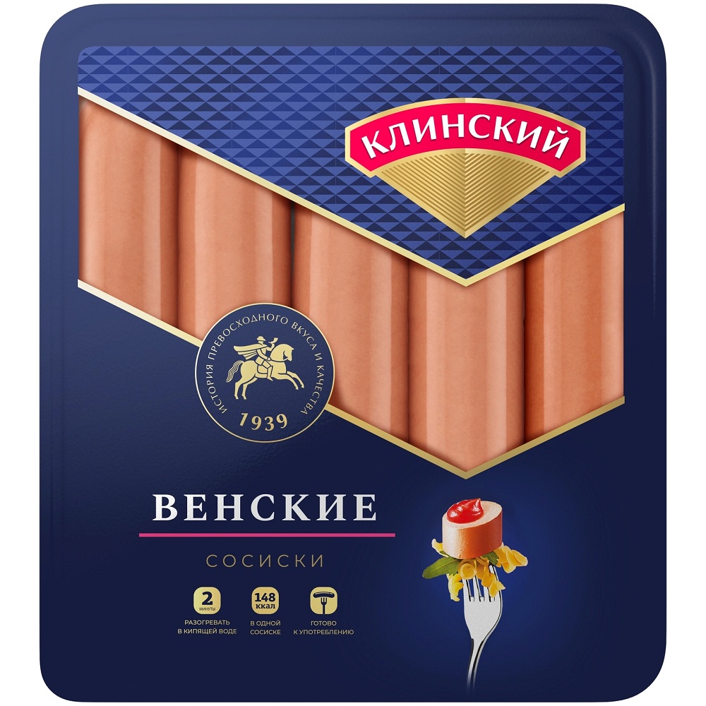 Сосиски Венские ц о  Клин  470г - интернет-магазин Близнецы