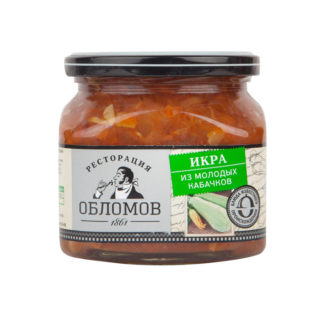 Икра Овощная из кабачков  Ресторация Обломов  420г бан - интернет-магазин Близнецы