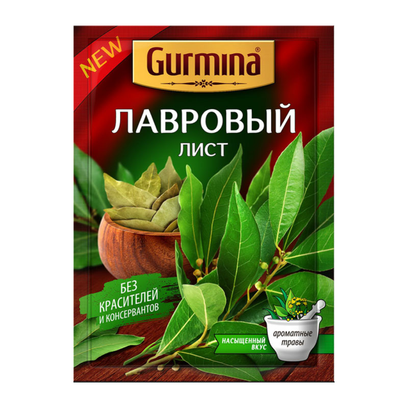 гр Приправа Лавровый лист  Гурмина  15г пак - интернет-магазин Близнецы