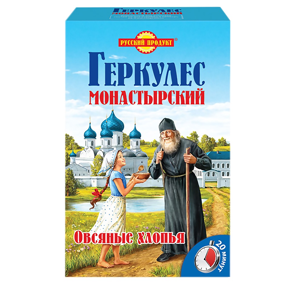 Хлопья овсяные Геркулес Монастырский  Рус Прод  500г - интернет-магазин Близнецы