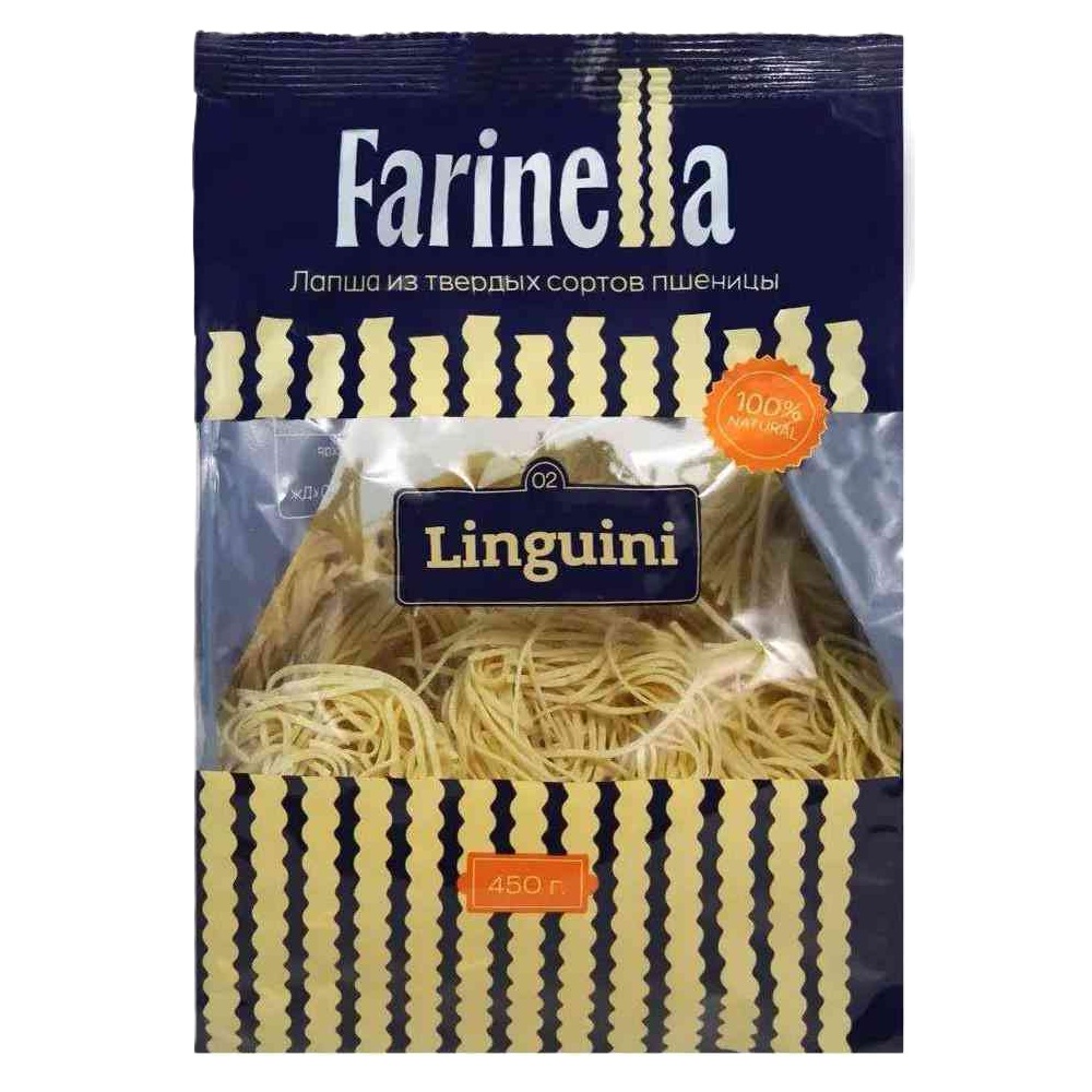 Макар изд Farinella Linguini №2 Гнезда 450г пак - интернет-магазин Близнецы