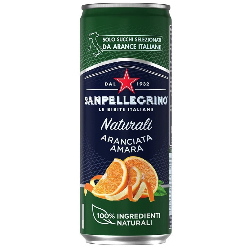 Мин. вода Сан Пелегрино Aranciata Amara 0.33 л газ - интернет-магазин Близнецы