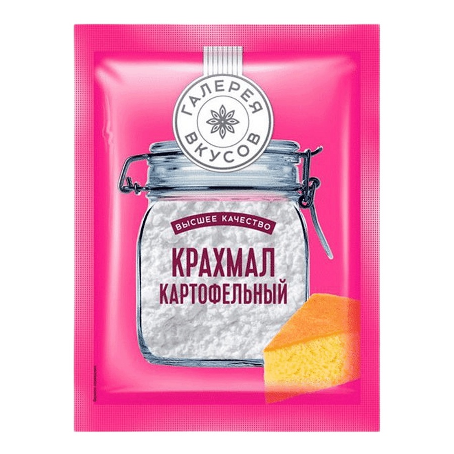 гв Крахмал картофельный Экстра  ГалереяВкусов  200г пак - интернет-магазин Близнецы