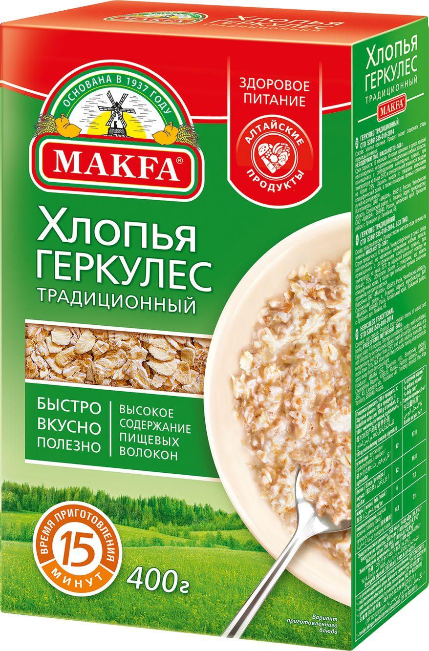 Хлопья Makfa геркулес традиционный 400г.