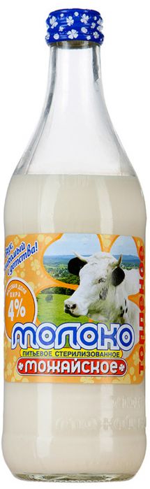 Молоко топлен 4% Можайское шт 0.45л - интернет-магазин Близнецы