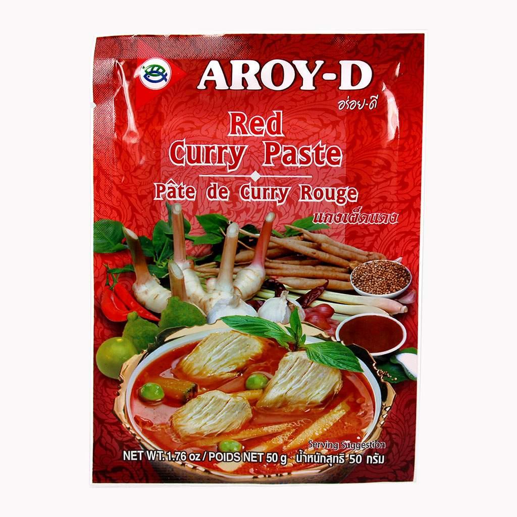Паста Карри красная AROY-D  Тайланд  50г - интернет-магазин Близнецы