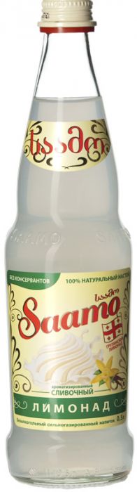 Лимонад SAAMO Сливочный газ бут 0.5 л - интернет-магазин Близнецы