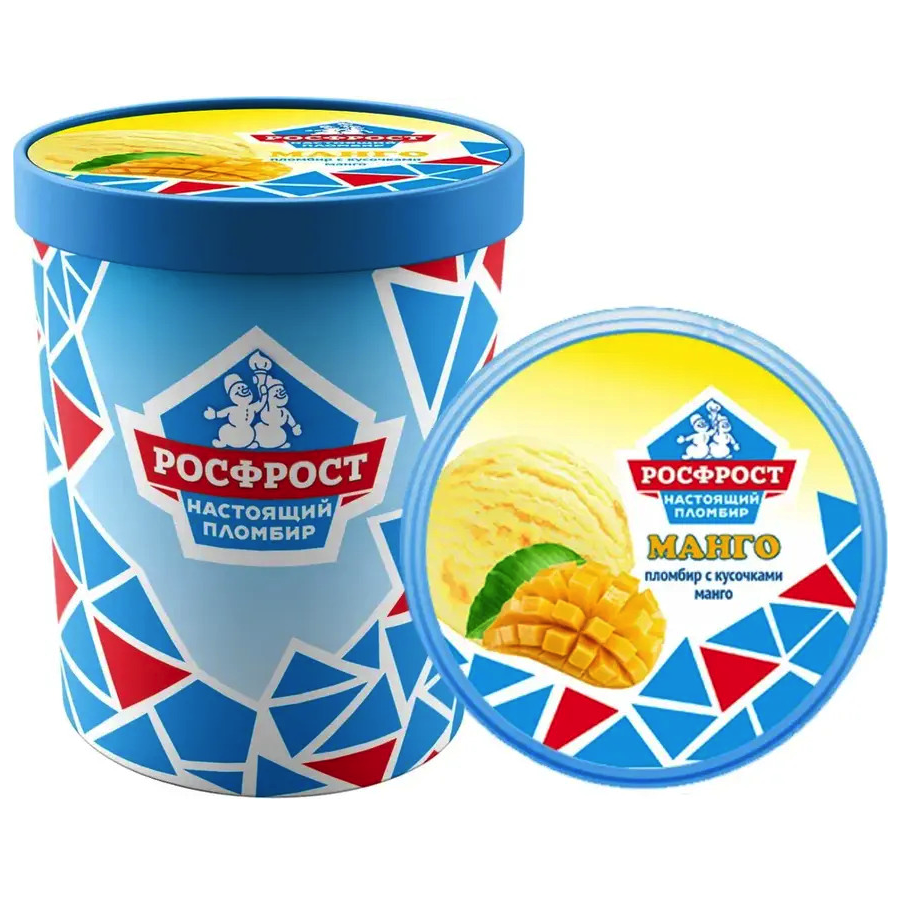 Мороженое Ведро Манго   Настоящий пломбир  450гр - интернет-магазин Близнецы