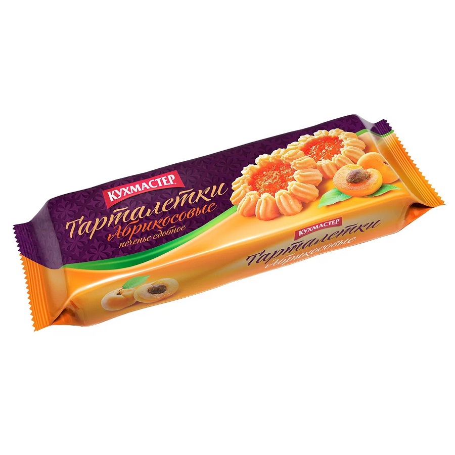 Печенье Тарталетки Абрикос  Кухмастер  240г - интернет-магазин Близнецы
