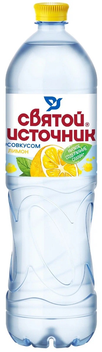 Вода питьевая Святой Источник со вкусом лимона негазированная, 1,5 л