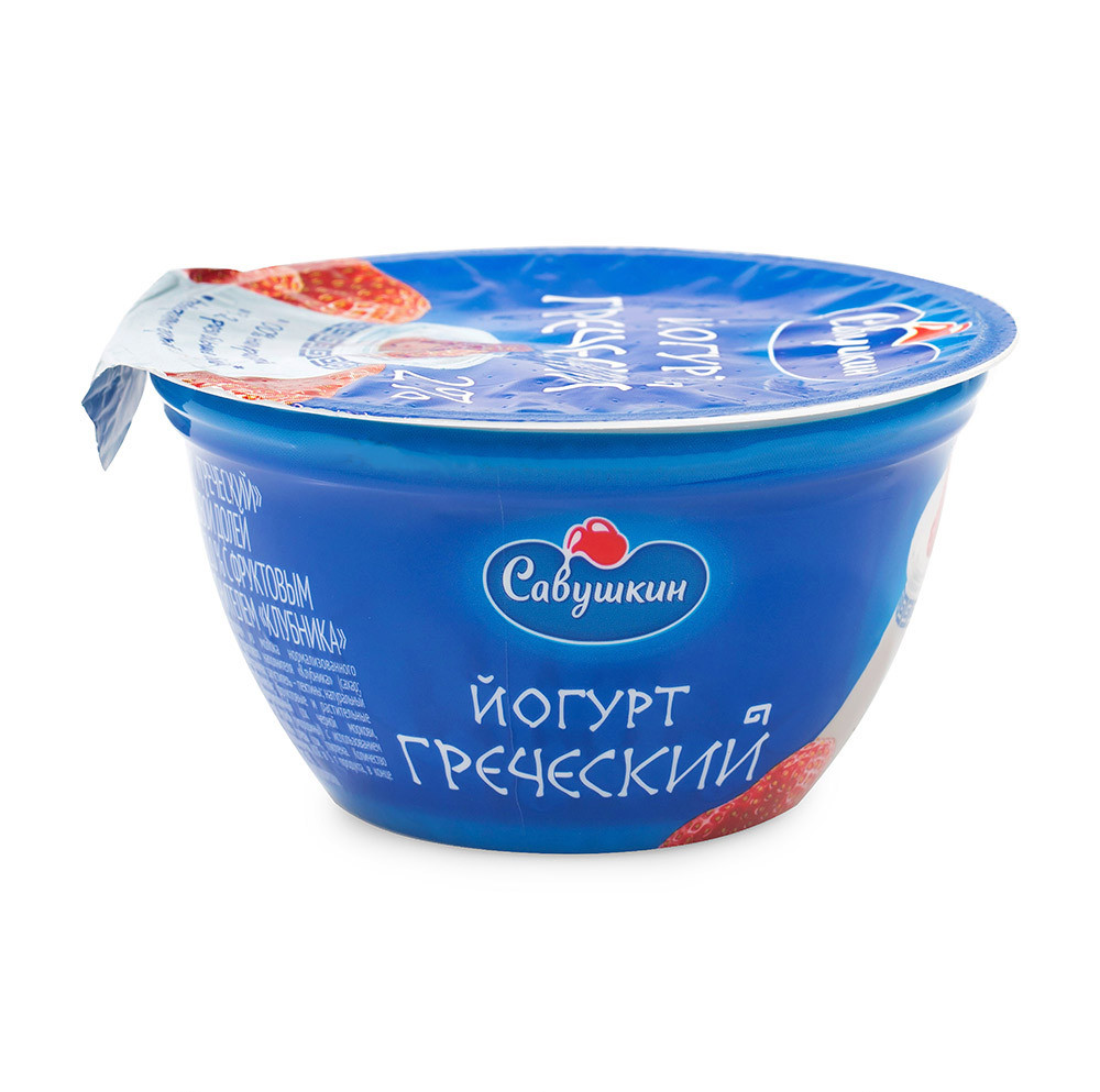 Йогурт Греческий фрукт 2% вишня  Савушк продукт  шт 140г - интернет-магазин Близнецы