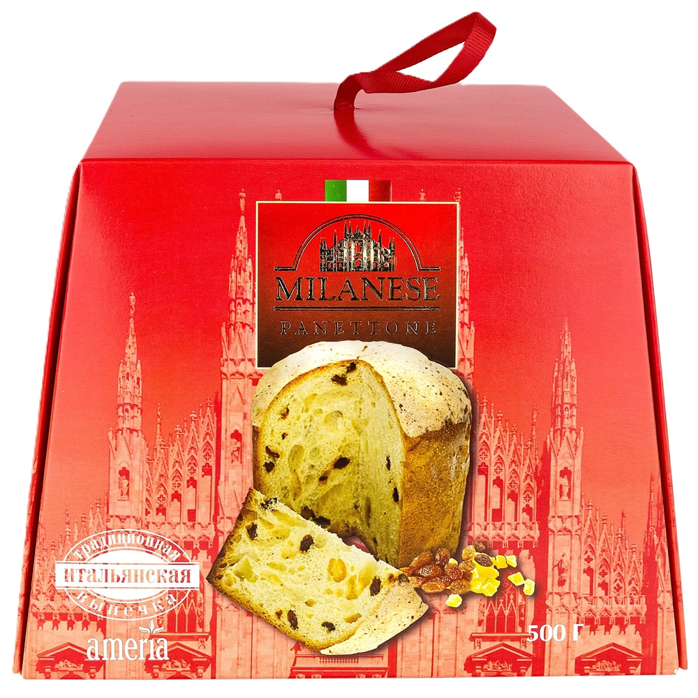 Кулич Milanese  Panettone  Италия  500г - интернет-магазин Близнецы