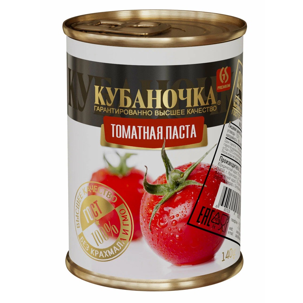 Томатная паста  Кубаночка  140г - интернет-магазин Близнецы