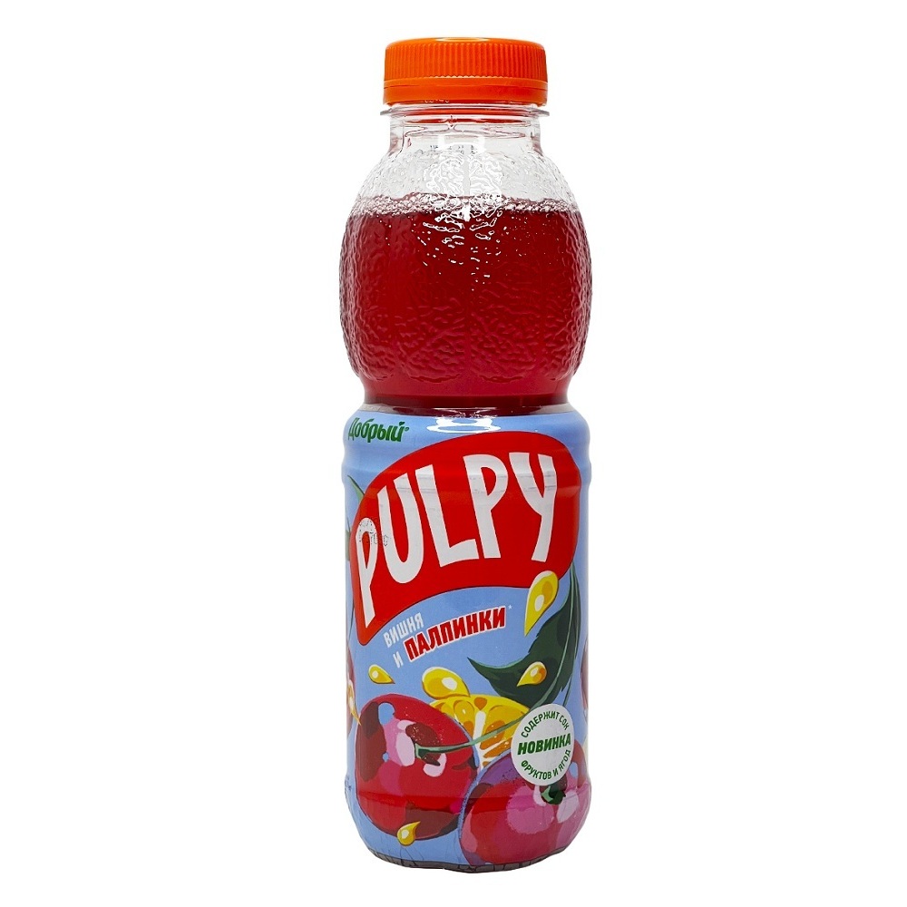 Напиток Добрый Pulpy Вишня 0.45 л - интернет-магазин Близнецы