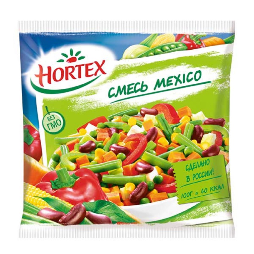 Смесь Hortex овощная Мексико быстрозамороженная 400г.
