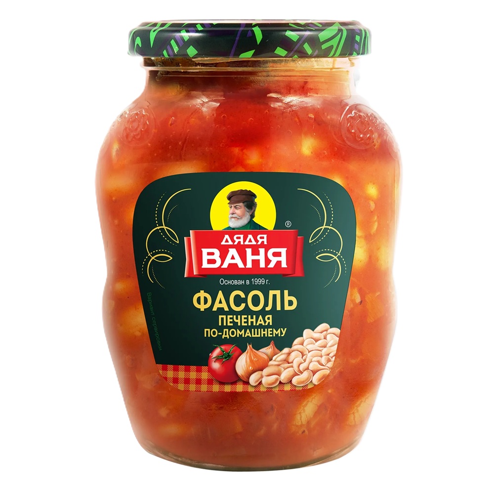 Фасоль печеная по-домашн  Дядя Ваня  370г бан - интернет-магазин Близнецы