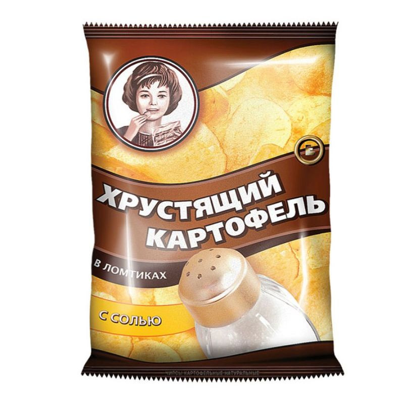 Картоф хруст в ломтиках С солью 160г - интернет-магазин Близнецы