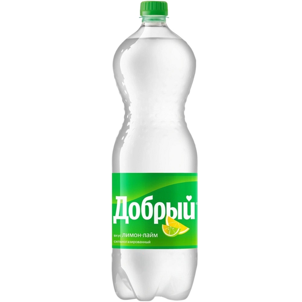 Напиток газированный Добрый со вкусом лимона и лайма, 1,5 л