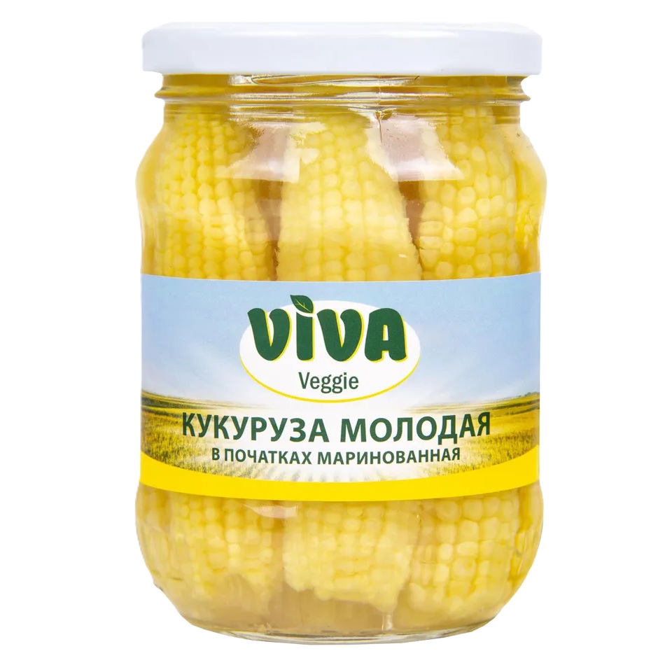 Кукуруза молодая Viva в початках, 330 г