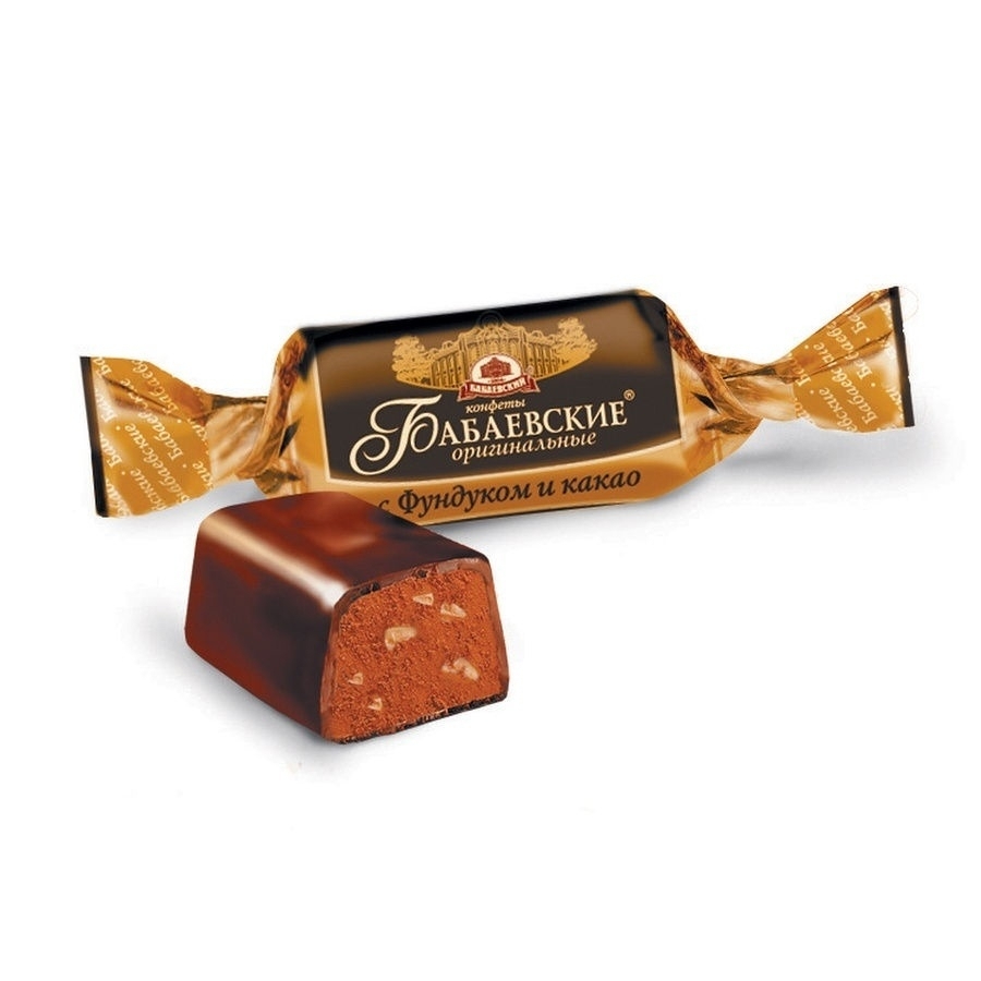 Конфеты Бабаевские Оригинальные с фундуком и какао - интернет-магазин Близнецы