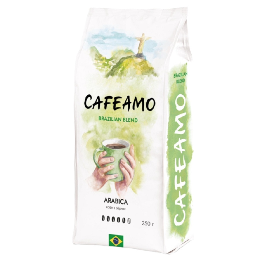 Кофе Cafeamo Brazilian Blend зерно 250г - интернет-магазин Близнецы