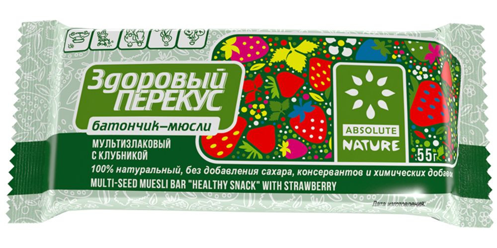 Батончик-мюсли Здоровый перекус 55г