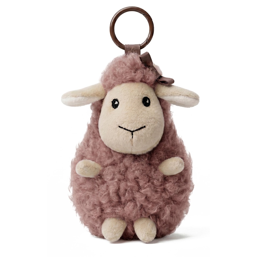 Игрушка мягкая MaxiToys Овечка Розовая, 12 см
